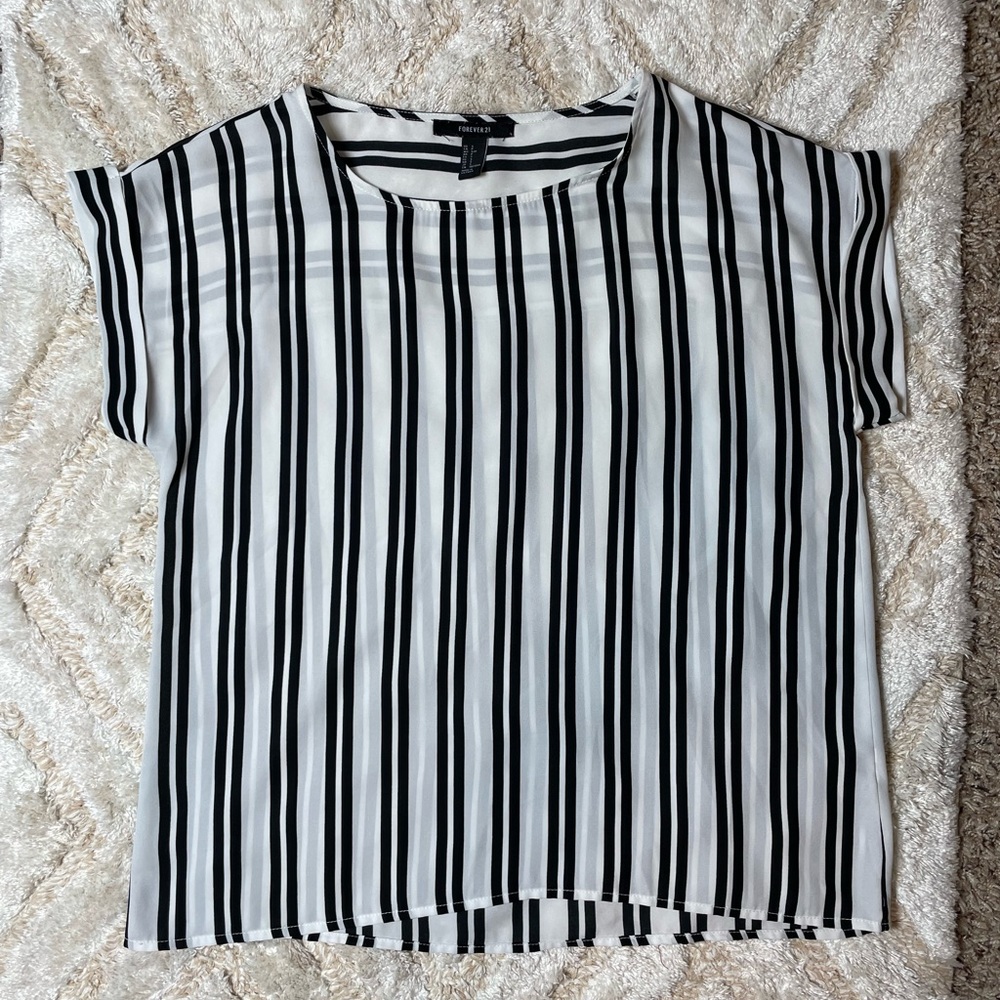 Forever 21 Stripe Blouse